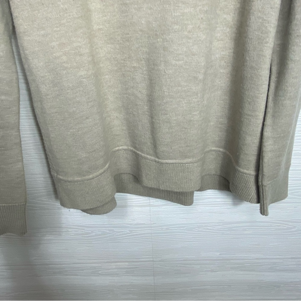 French Connection Tan Ribbed Back Sweater Large - Picture 5 of 7